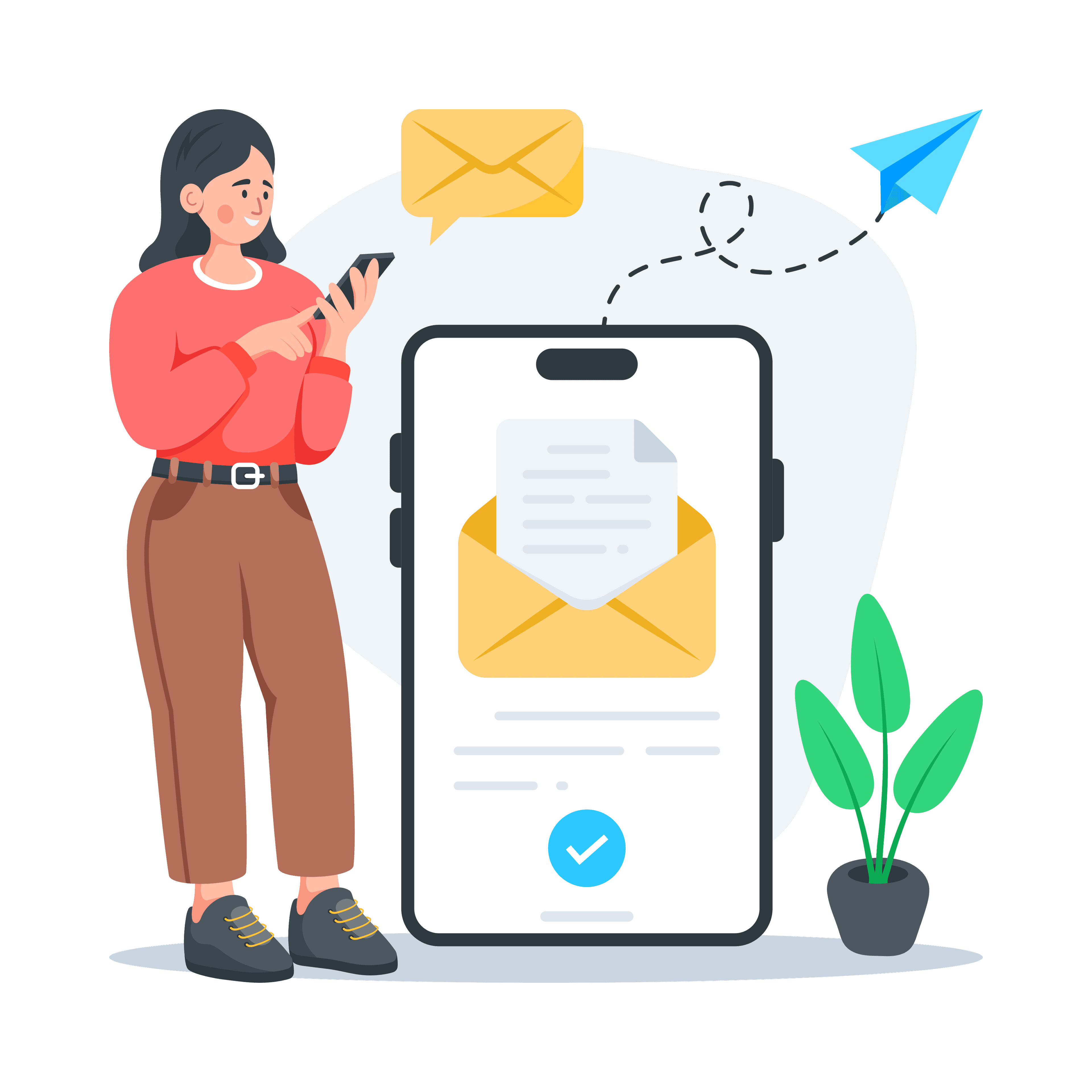 Modern technology services illustration